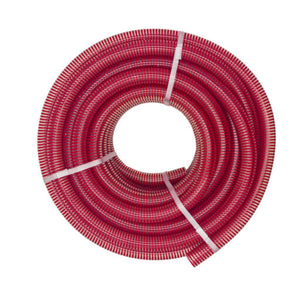 25mm PVC Food Suction Hose Red/Clear