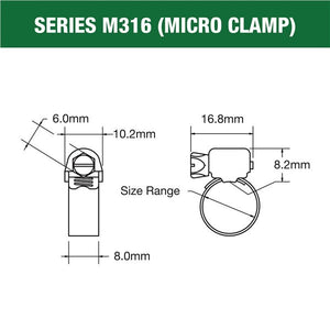 TRIDON 316 Stainless Steel Hose Clamp Perforated Band (Box of 10)