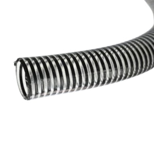 50mm PVC Food Suction Hose Black/Clear