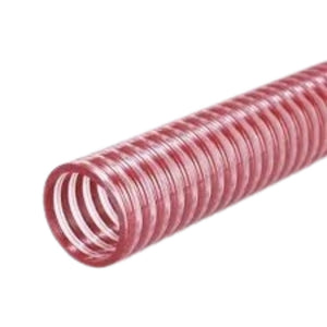 38mm PVC Food Suction Hose Red/Clear