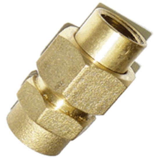 Screwed Brass Barrel Union | BSP/NPT Union for Fuel & Gas Lines - Hose ...