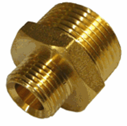 Screwed Brass Reducing Nipple