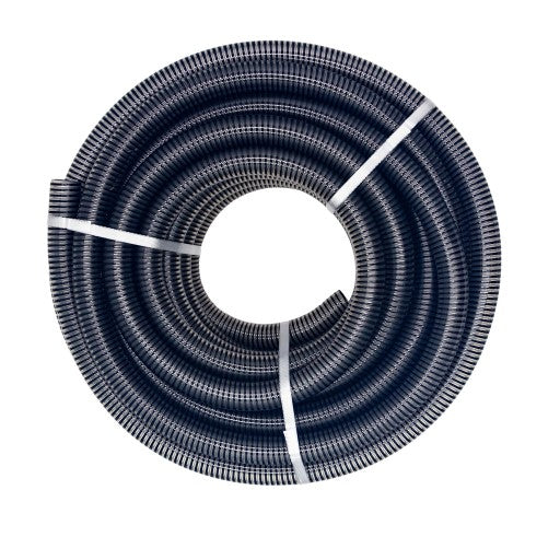 25mm PVC Food Suction Hose Black/Clear