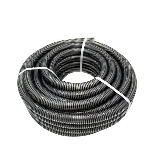 25mm PVC Food Suction Hose Black/Clear