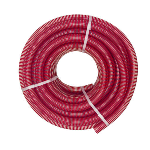 50mm PVC Food Suction Hose Red/Clear