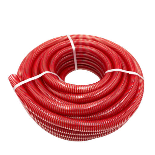 76mm PVC Food Suction Hose Red/Clear
