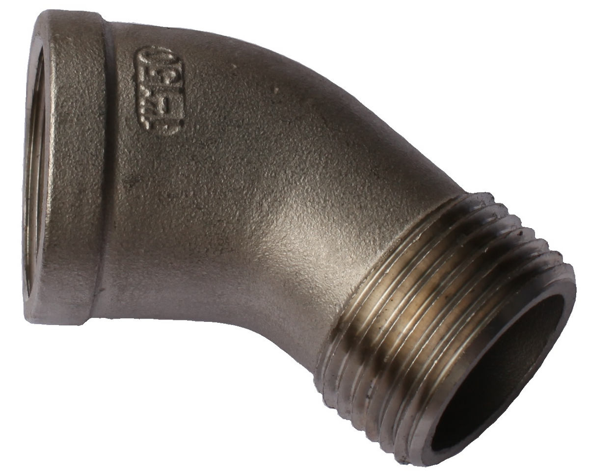 Stainless Steel Elbow M/F 45 Degrees