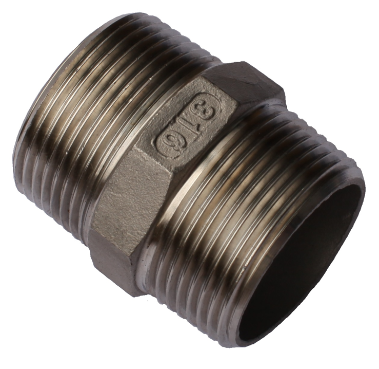 Stainless Steel Hex Nipple
