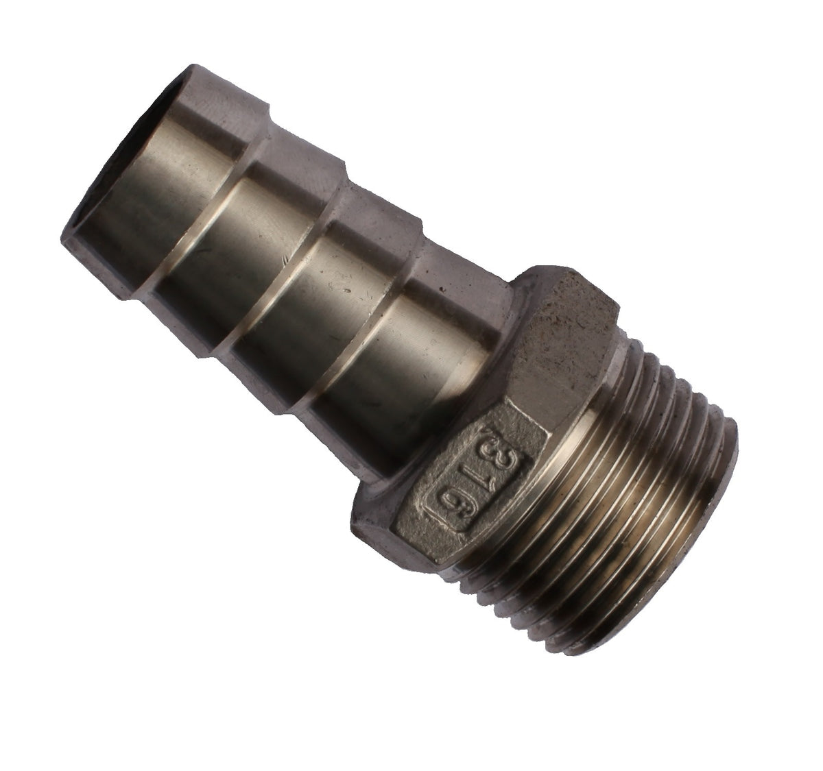 Stainless Steel Hose Tail x Male BSP