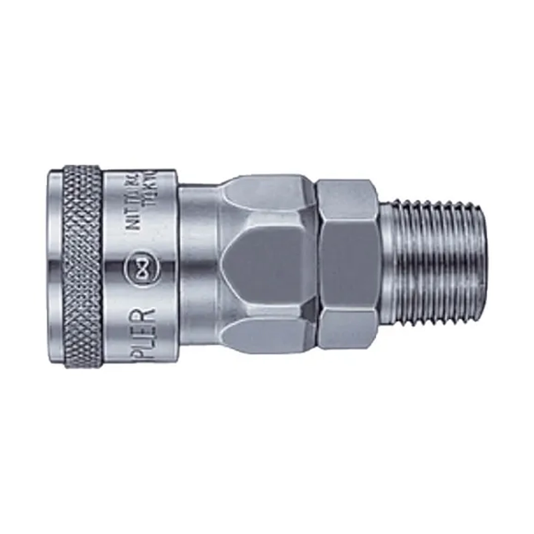 Nitto female air coupling with male BSP thread fitting