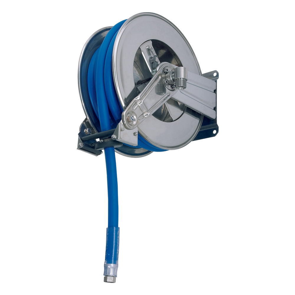 Retractable SS Hose Reel 13M x 3/4" Hose
