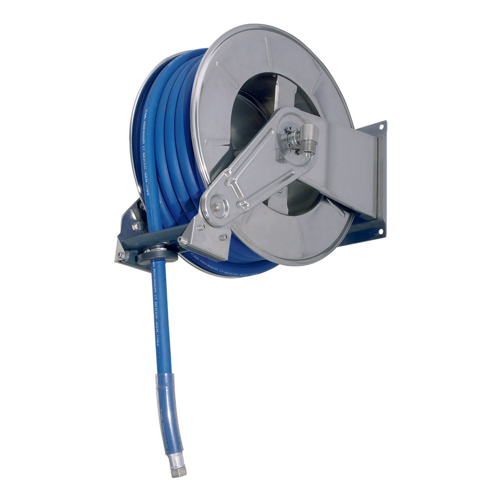 Retractable SS Hose Reel 25M x 3/4" Hose