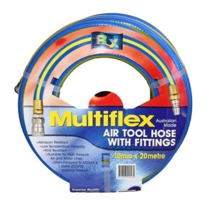 Blue/Yellow Pvc Air Hose With Nitto Fittings